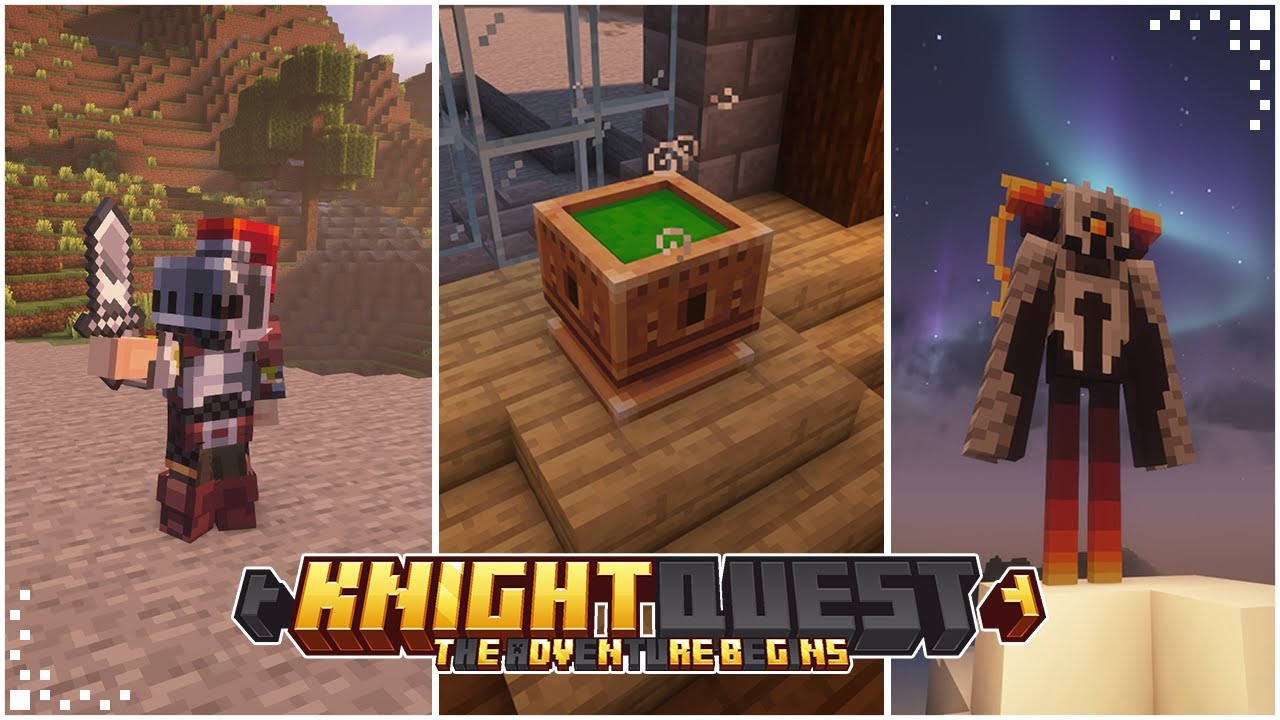 Knight Quest (Minecraft Mod Showcase) | New Mobs, Equipment & Boss | Forge/Fabric 1.20.1 / 1.21.1