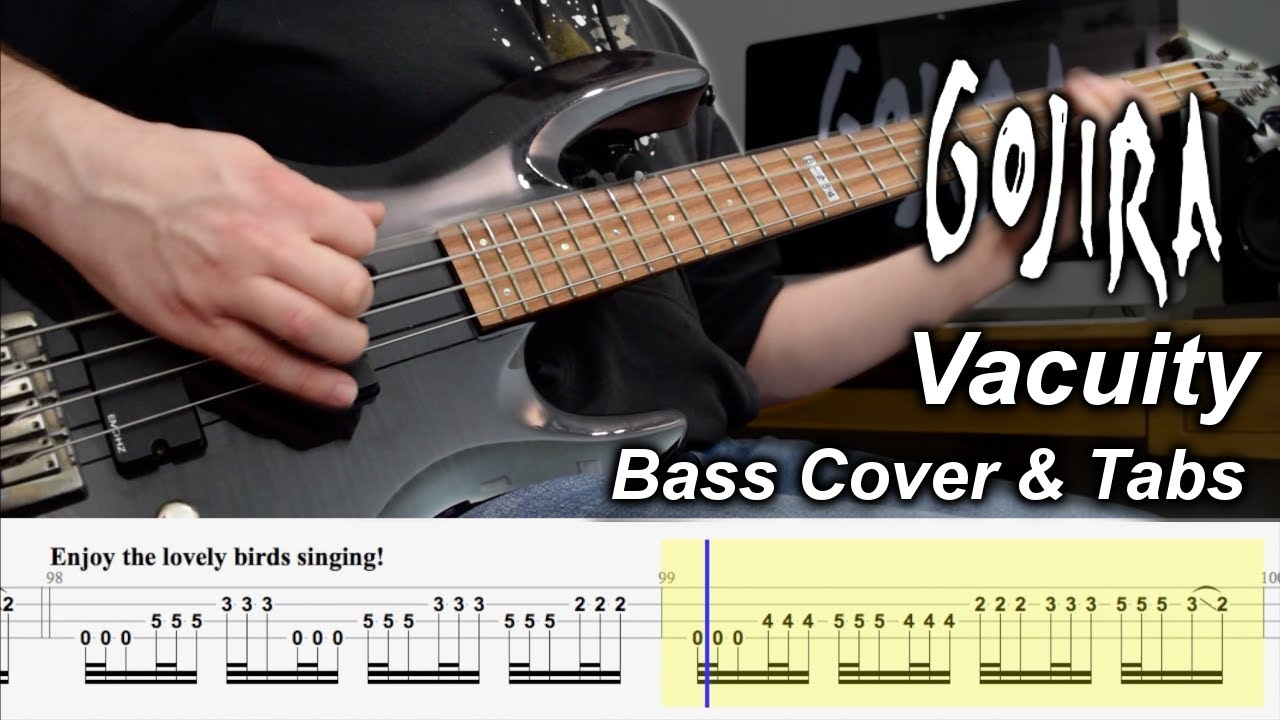 Vacuity - Bass Cover & Tabs - Gojira - Instrumental