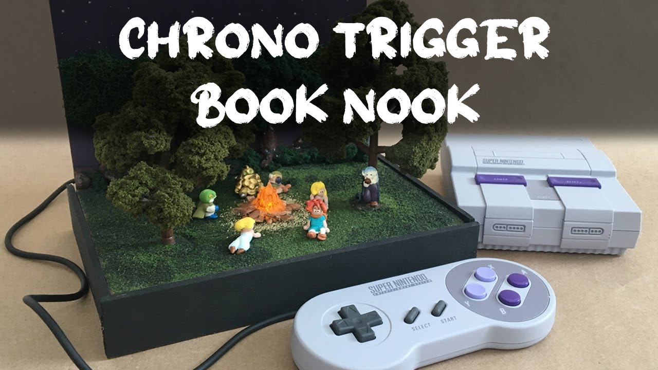 Chrono Trigger Book Nook // Nintendo Clay Diorama