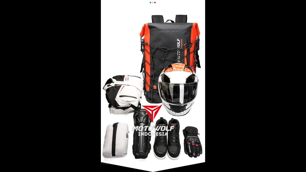 Tas Dufle BackPack Motowolf 0714 Anti Air