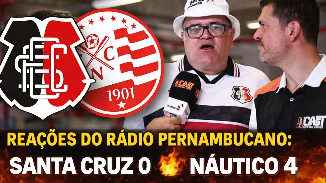 REAÇÕES DO RÁDIO| SANTA CRUZ 0 × 4 NÁUTICO | Campeonato Pernambucano