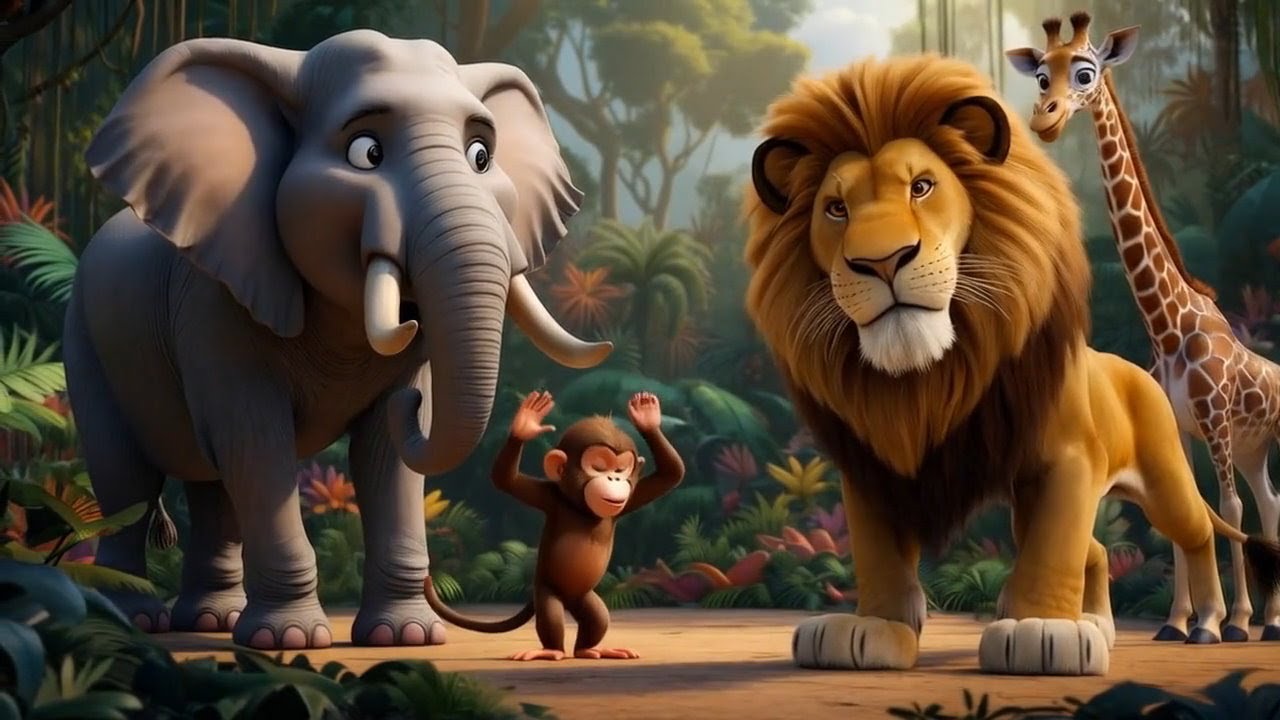 Le Roi Lion, c’est moi| Chanson animée drôle pour enfants |Chantimage Paroles et musique NADJAR Elie