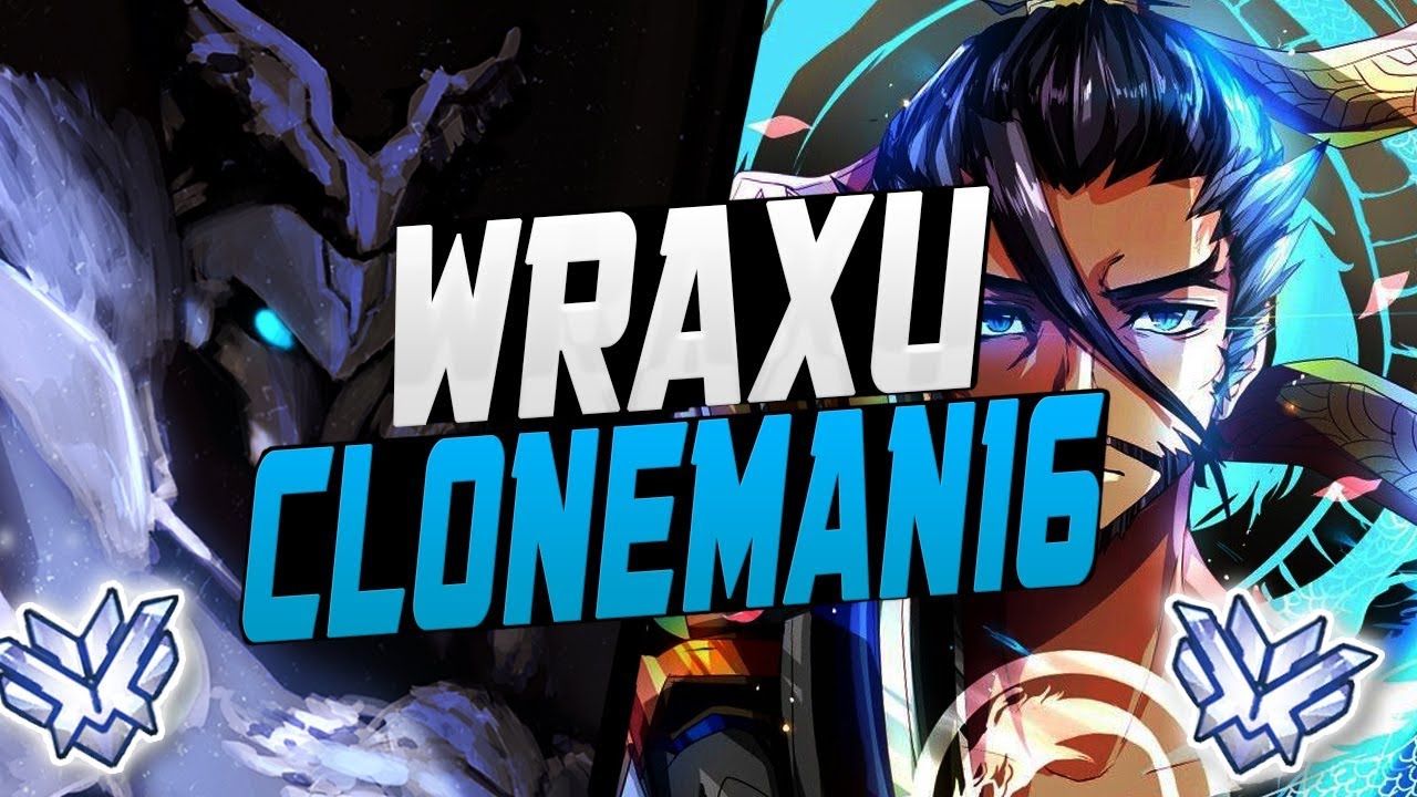 WRAXU RANK #1 HANZO AND CLONEMAN16 BEST REINHARDT! [ OVERWATCH SEASON 7 TOP 500 ]