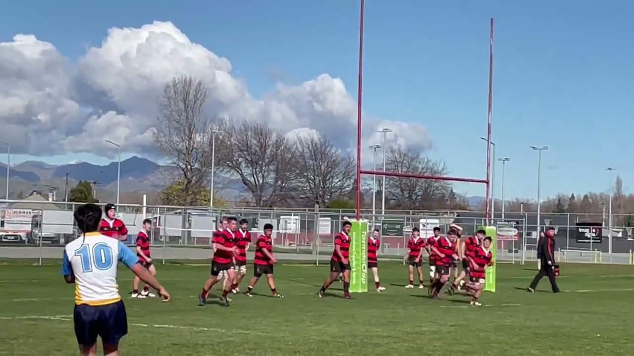 SBHS U15 vs Waitaki Boys High U15. South Island Tournament