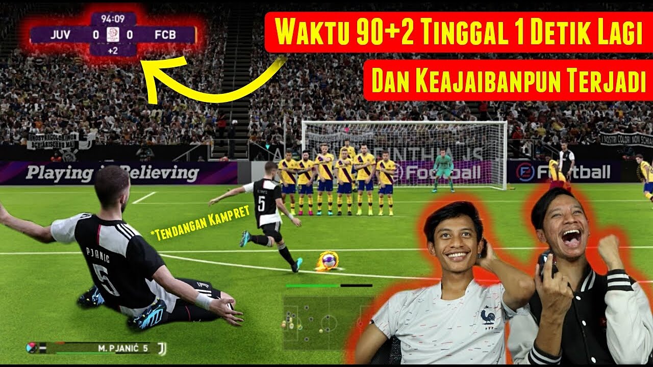 G!LA 1 STUDIO BERSORAK💥 Waktu Tinggal 1 DETIK Tapi FREEKICK Anak ini Membawa KLUB *** JUARA PES2020🔥