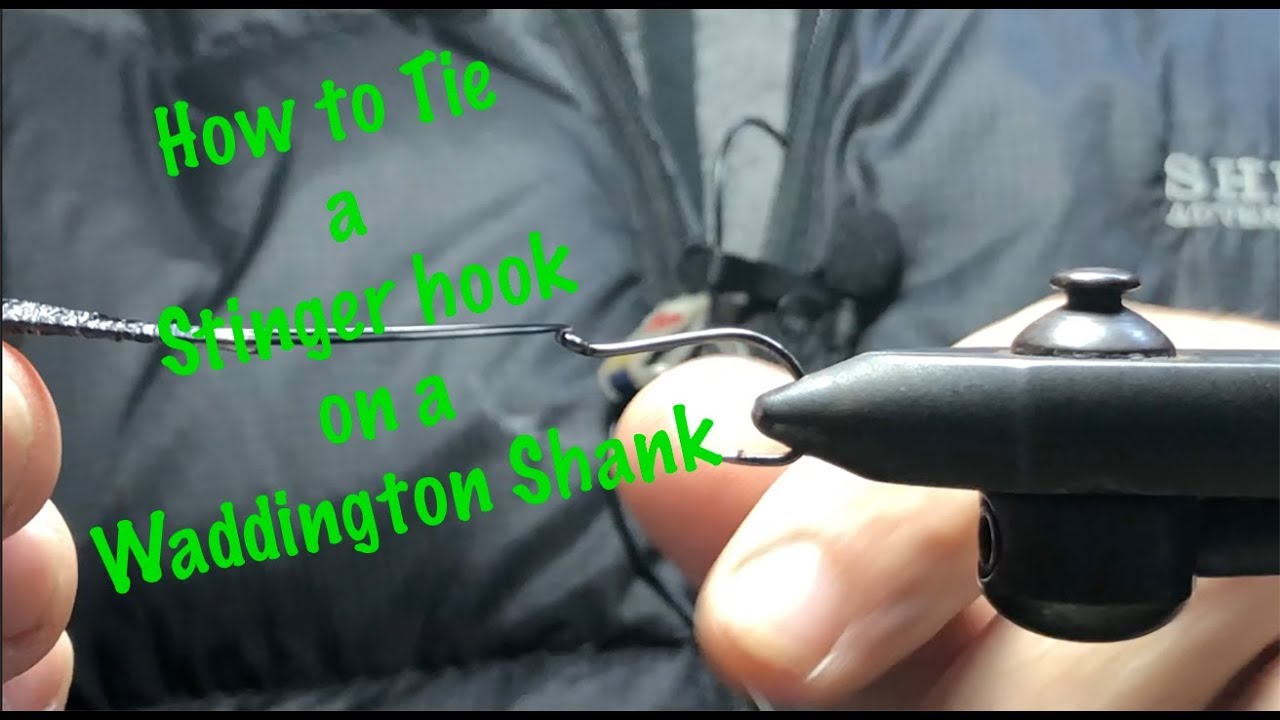 How to Tie a Stinger Hook on a Waddington Shank