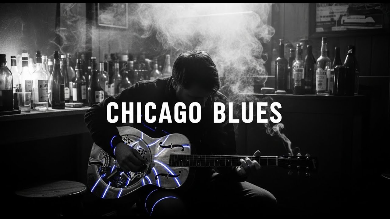 Chicago Blues Deep Slow Blues – Nonstop Emotional Guitar Vibes