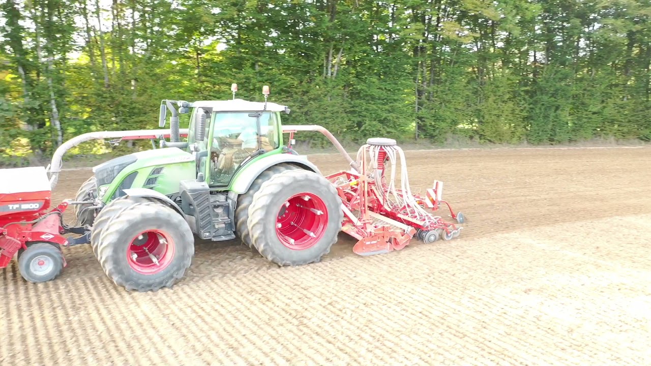 Semis Blé 2021 avec FENDT 722 S4 Profiplus jumelage intégral  et combiné KUHN TF 1500