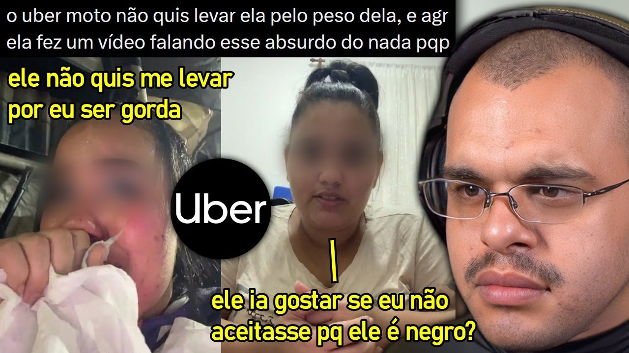 MULHER RECLAMA QUE MOTO-UBER CANCELOU CORRIDA POR SER GORDA E FAZ PIOR COM O MOTOBOY