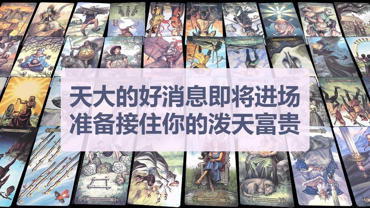 Tarot✨天大的好消息即将进场，准备接住你的泼天富贵