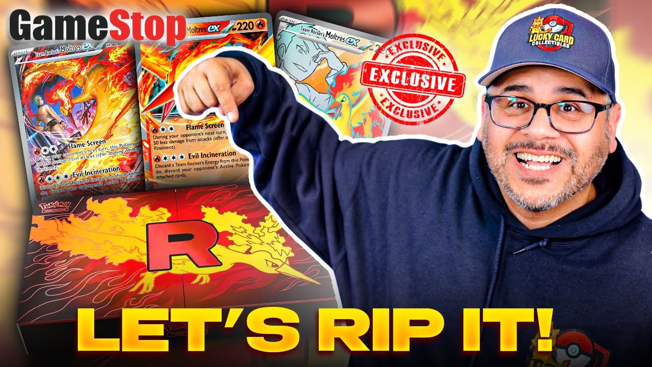 Opening The Team Rocket  Moltres UPC Early. GameStop Black Friday Exclusive.