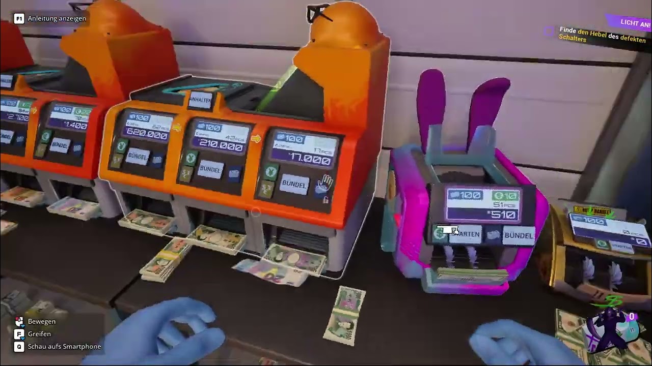 Geld zählen, waschen, sortieren. Das Übliche halt. [Gameplay] / Cash Cleaner Simulator 045