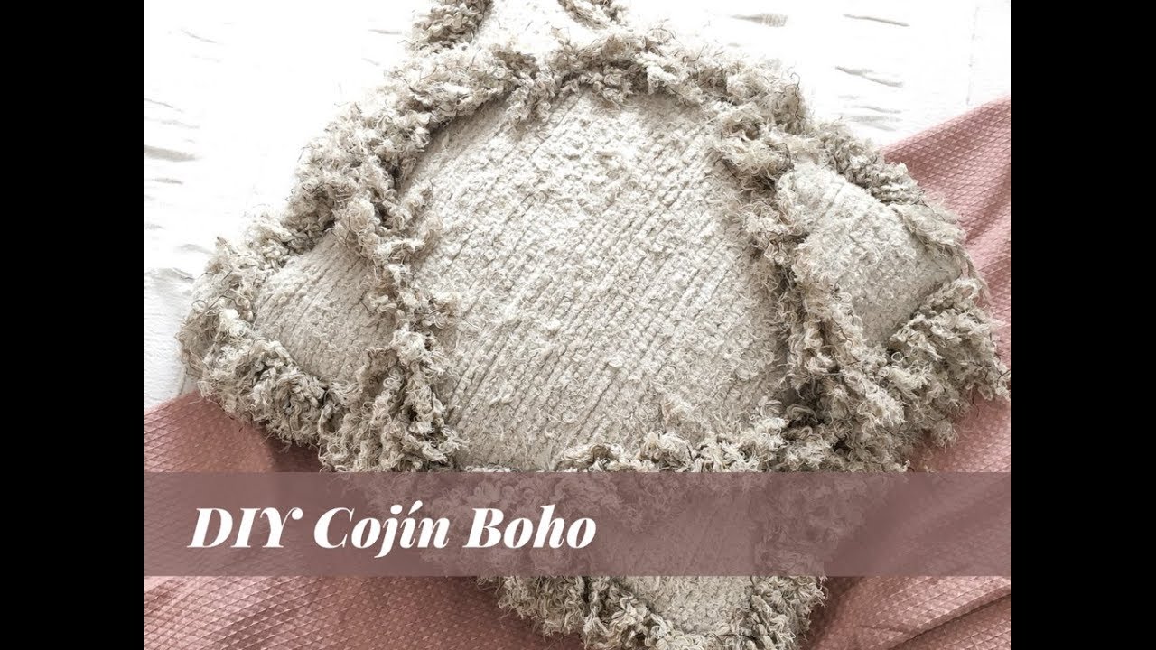 DIY: COMO HACER UN COJ&Iacute;N BOHO LOWCOST Y SIN COSER | 2019 | IDEAS DECO HANDMADE | @laalegriademicasa