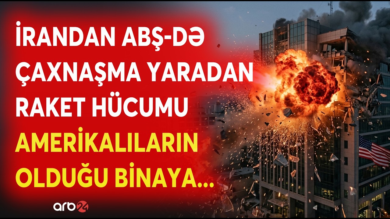 TƏCİLİ! İrandan ABŞ-də ÇAXNAŞMA YARADAN RAKET HÜCUMÜ - Amerikalıların olduğu BİNA VURULDU - CANLI
