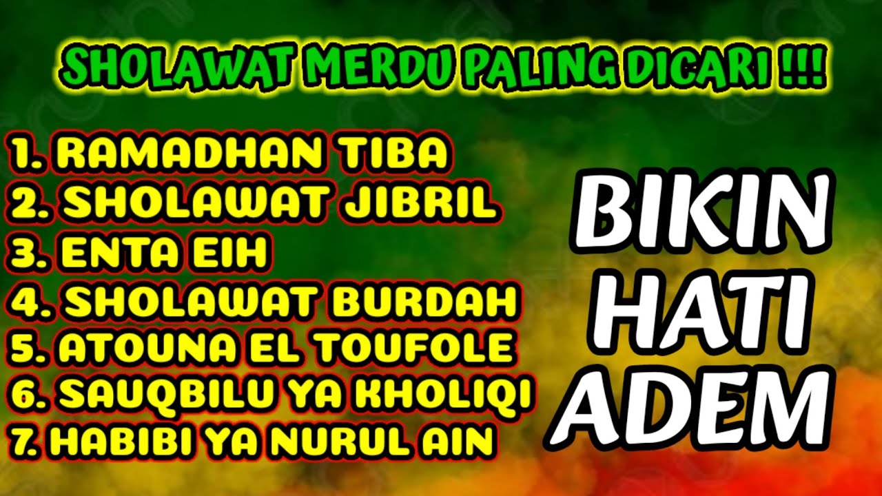 SHOLAWAT NABI MERDU BIKIN HATI ADEM 🎵 REGGAE | SHOLAWAT JIBRIL, RAMADHAN TIBA | SHOLAWAT TERBARU