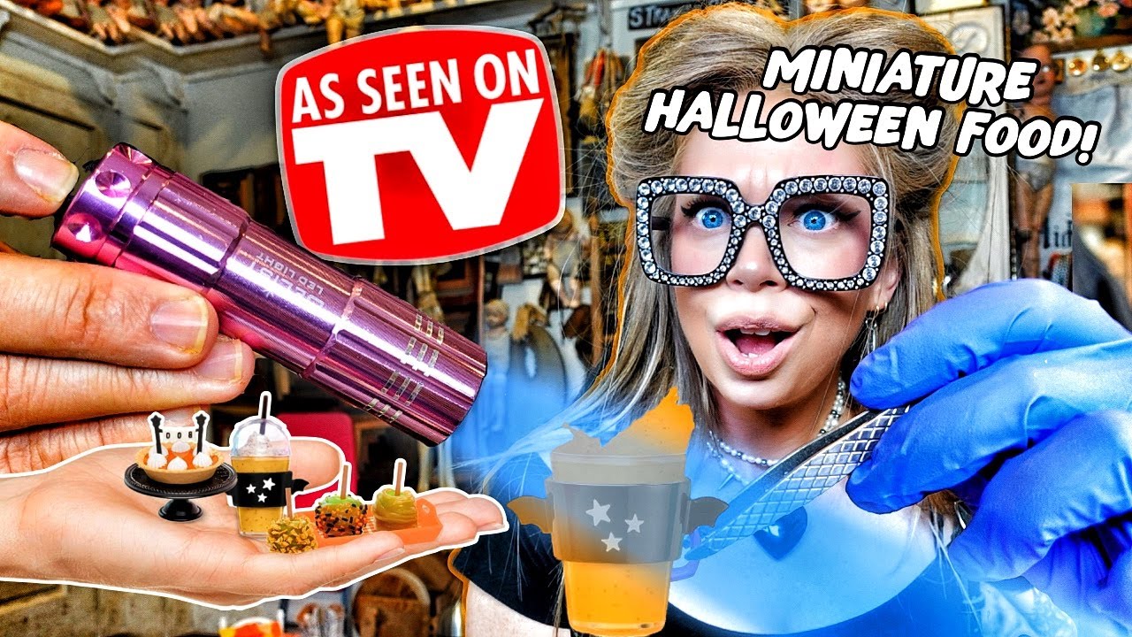 DON'T OPEN THESE AT NIGHT! - HALLOWEEN Mini Verse Mini Food Brands Unboxing! (Vlogoween Day 6)