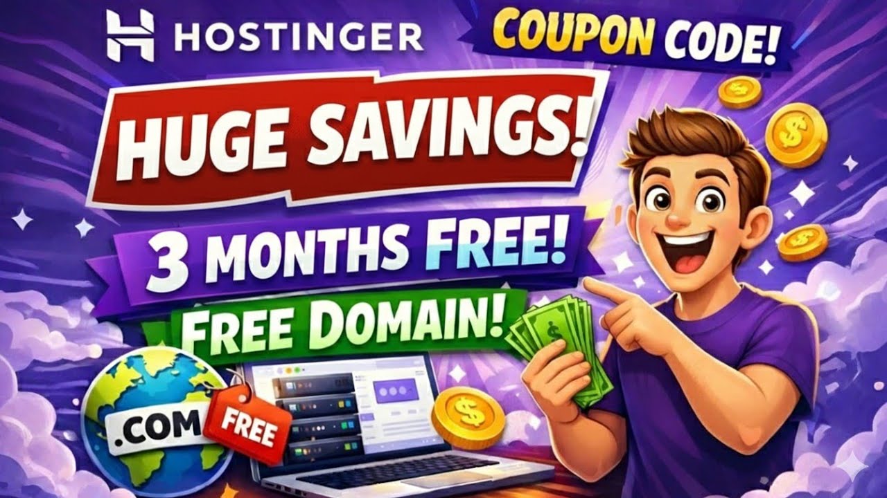 Hostinger Coupon Code 85% OFF + 2 Months Free + Free Domain (2026)