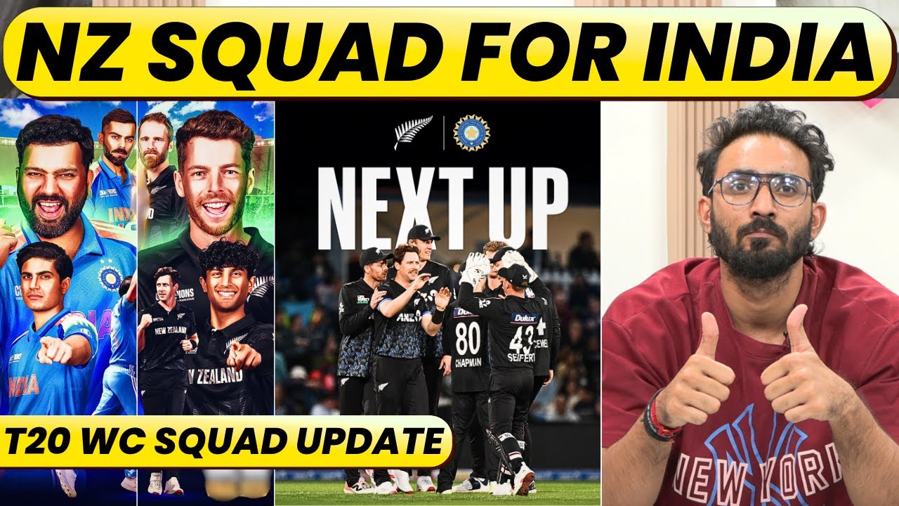 🔴BREAKING: T20WC SQUAD UPDATE FROM BLACKCAPS. NZ T20 & ODI SQUAD FOR INDIA SERIES.