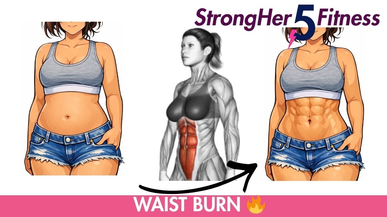 Standing Waist Burn 🔥 5-Minute Core Workout