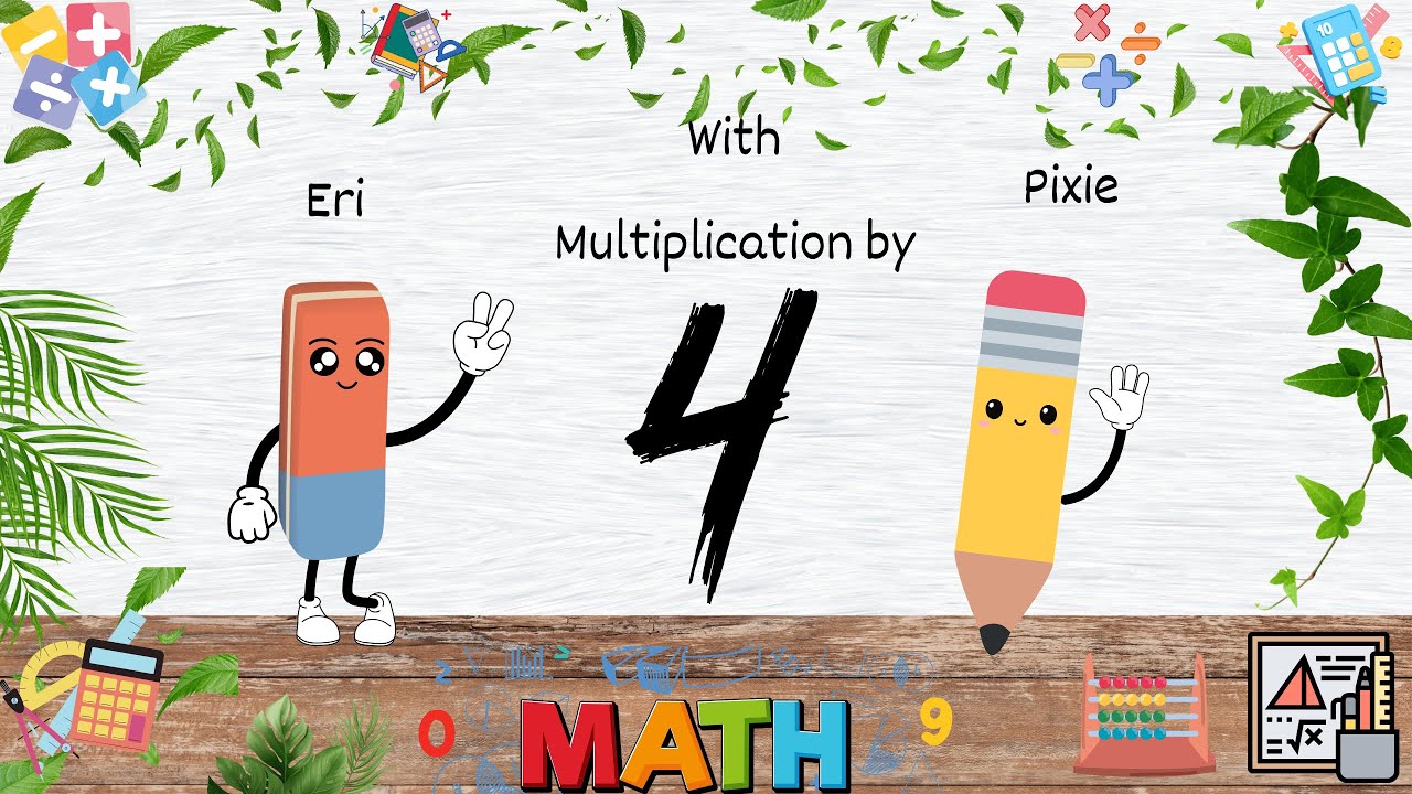 Fun toddler exercise ! How to multiply? Multiplication table by 4 in Minutes! 💥 Fun Tricks for Kids!