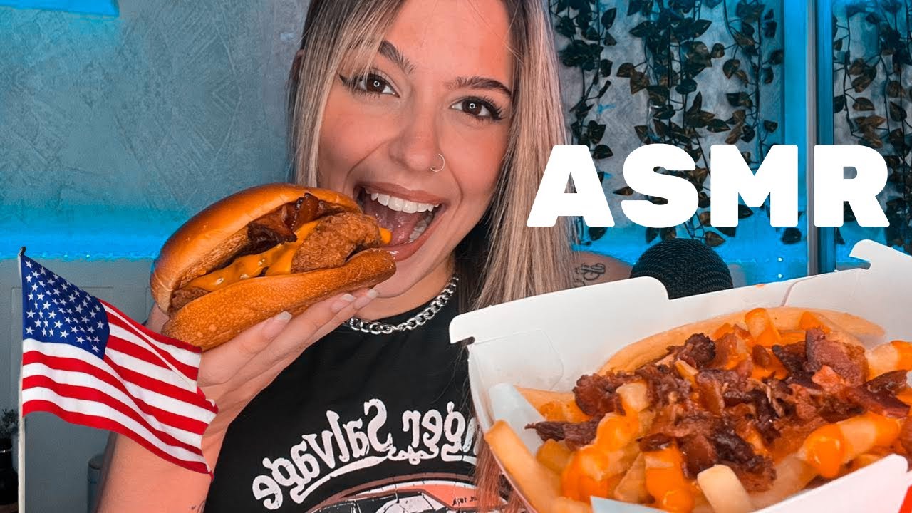 ASMR MUKBANG PROVANDO LANCHE DA COPA DO MC DONALDS (MC ESTADOS UNIDOS)