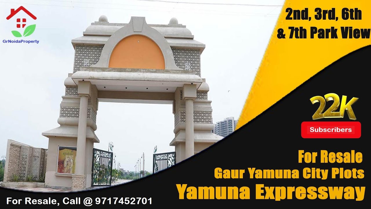 Gaur Yamuna City Plots, Yamuna Expressway, 2nd, 3rd, 6th & 7th Park View, For Resale Call 9717452701