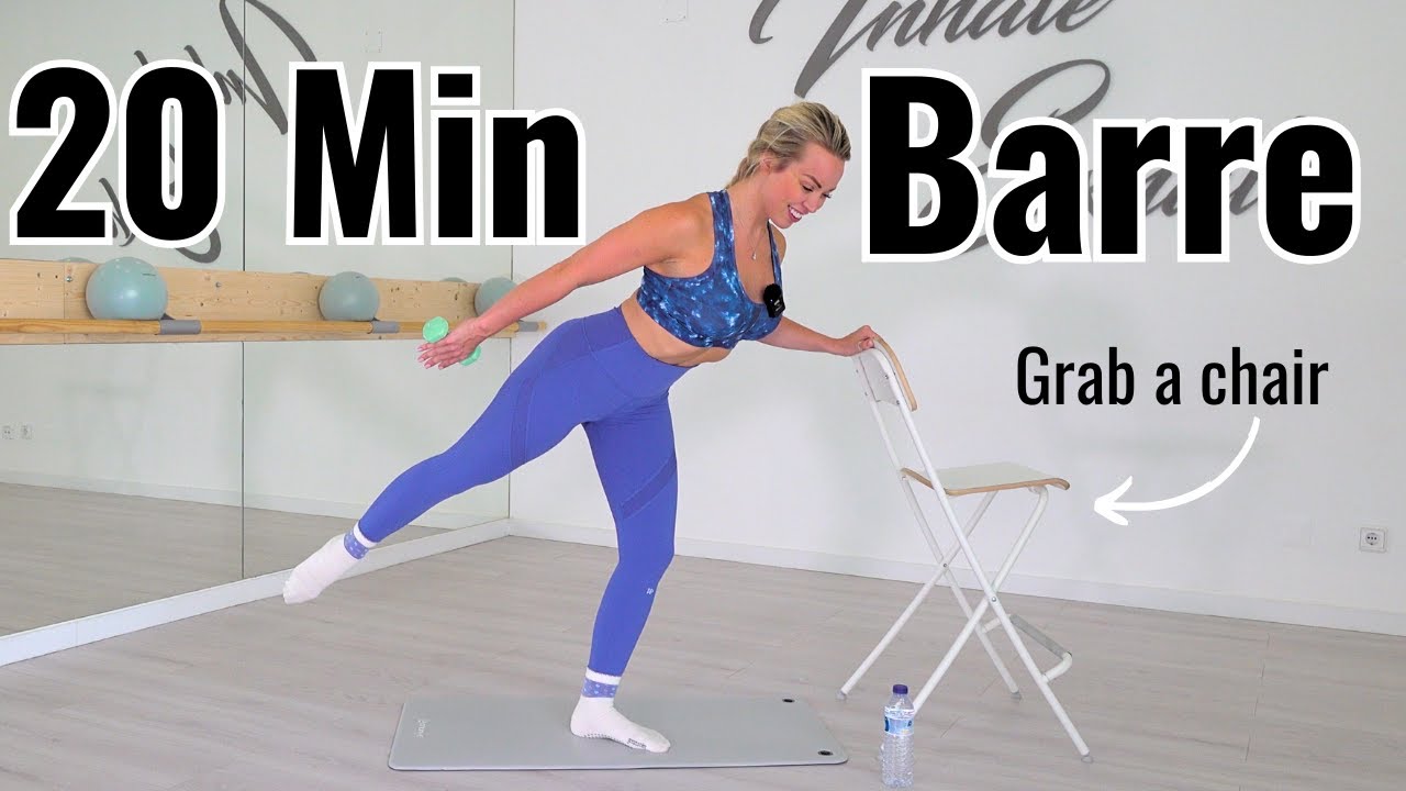 20-Minute Full-Body Barre Workout: Tone and Strengthen with a Chair & Small Weight | TaylorToned