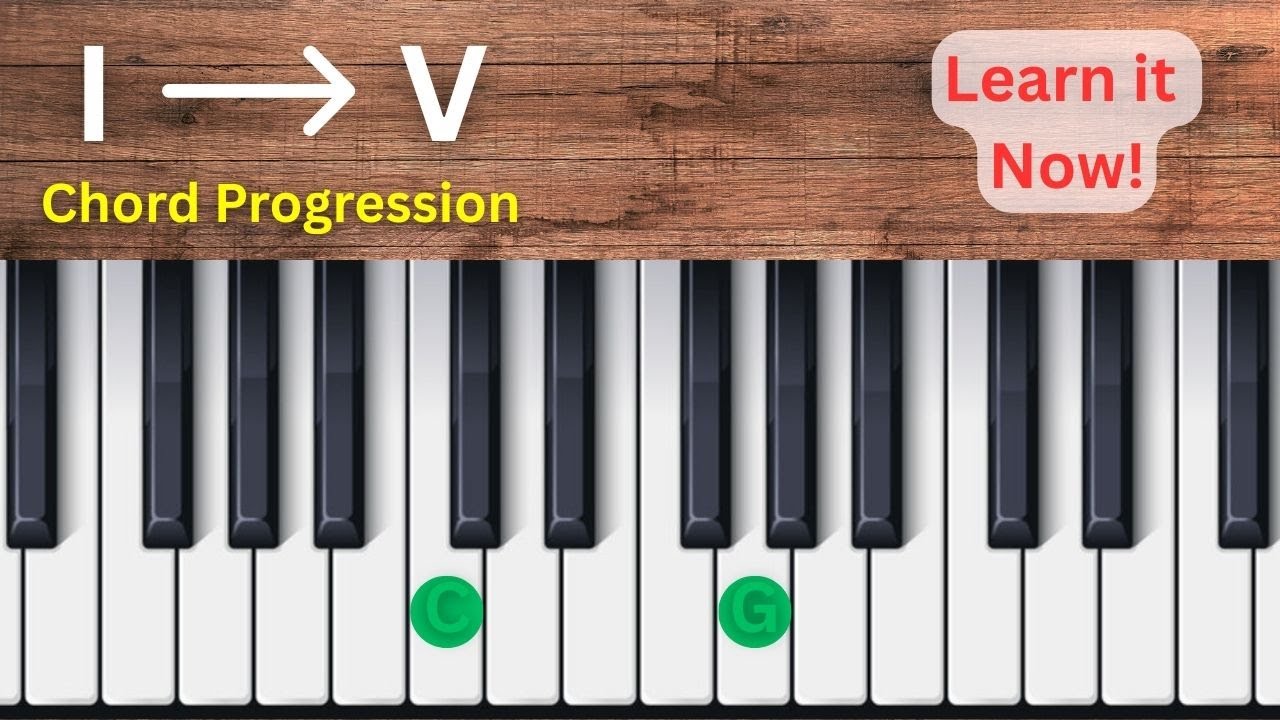 Learn the I–V Chord Progression in C Major – Easy Piano Tutorial for Beginners