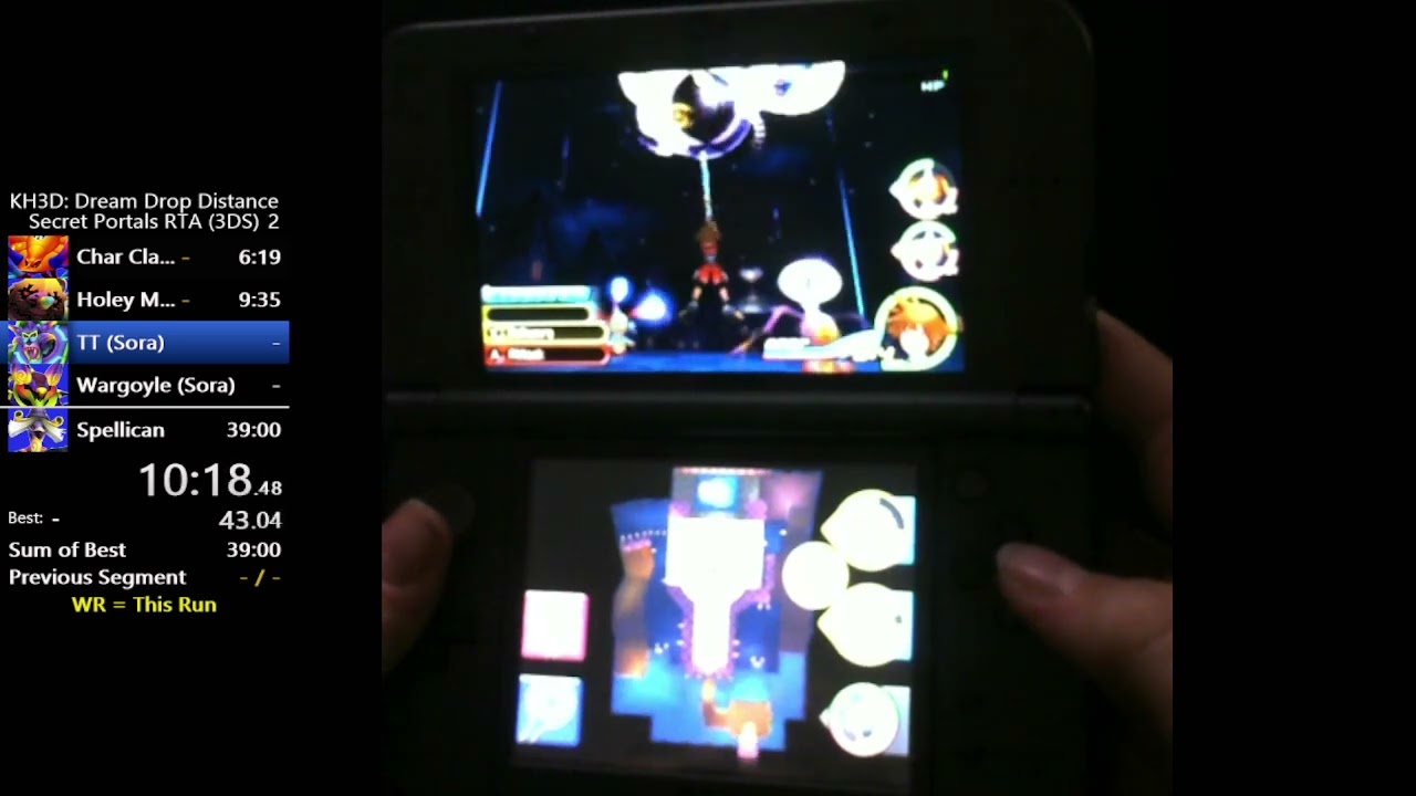 KH DDD (3DS) Beginner Secret Portals RTA in 23:52