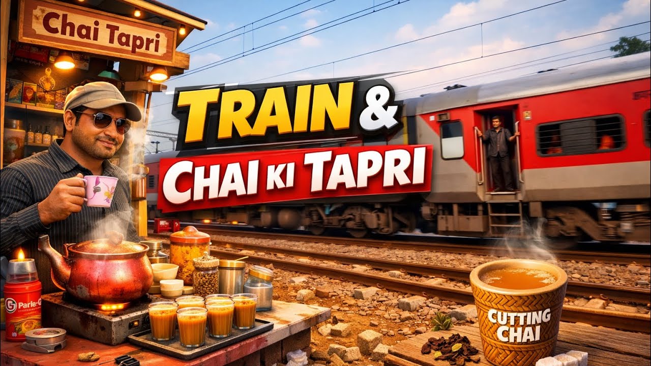 Khetasaray Ki Chai Tapri Aur Tez Train 🚆 | Desi Life Vlog