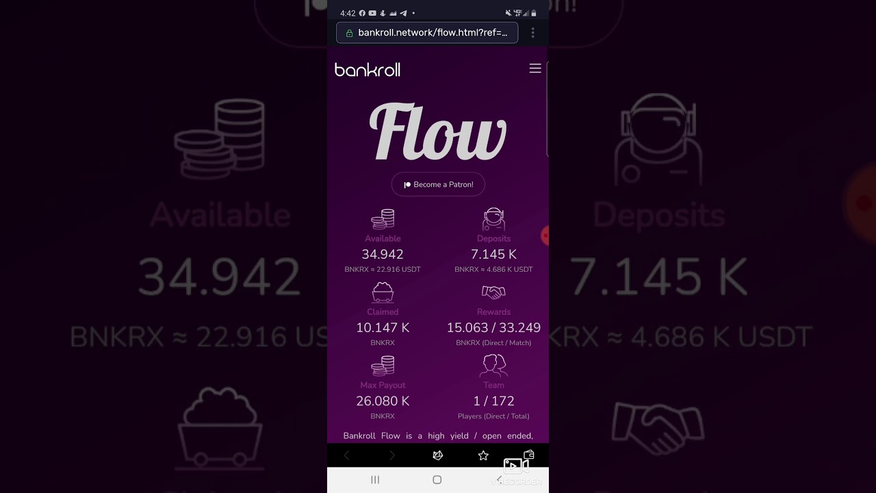 Gfarm still goin great. TRONCHAIN  withdrawals enabled. 48k BNKRX in Bankroll flow
