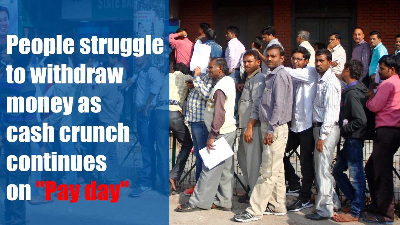 People struggle to withdraw money as cash crunch continues on 