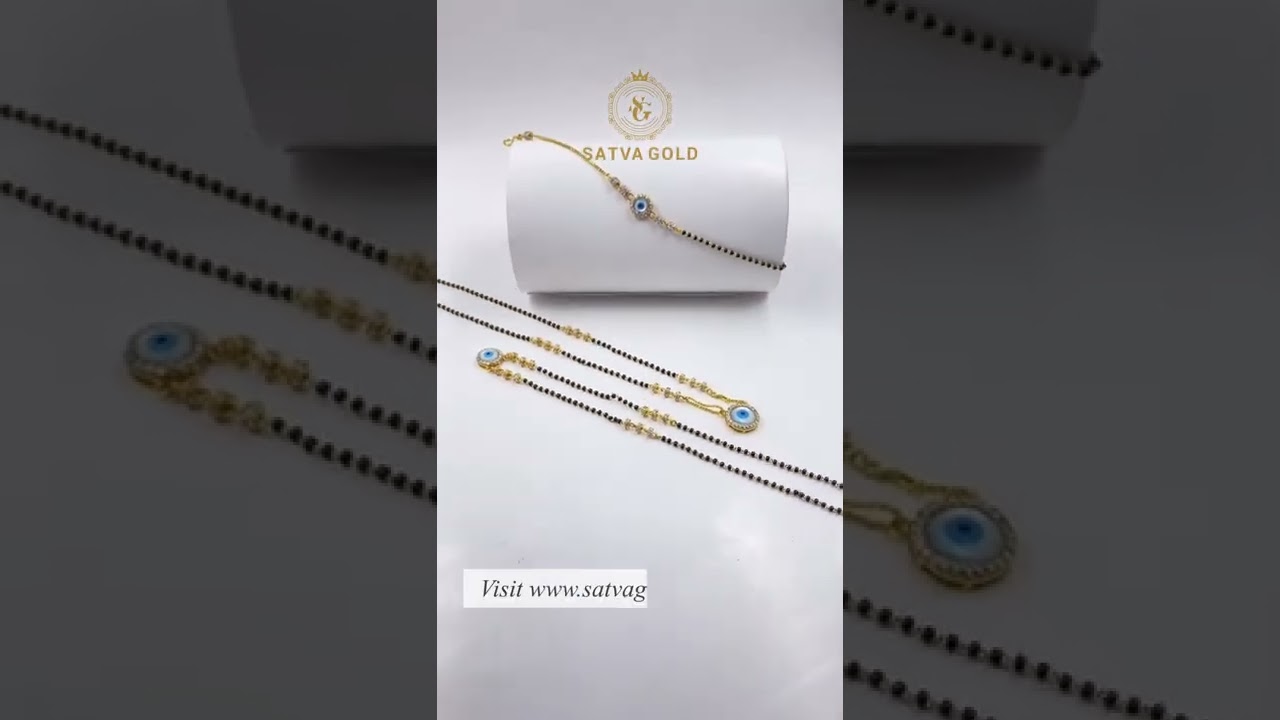 Evil eye mangalsutra & mangalsutra bracelet | Satva Gold
