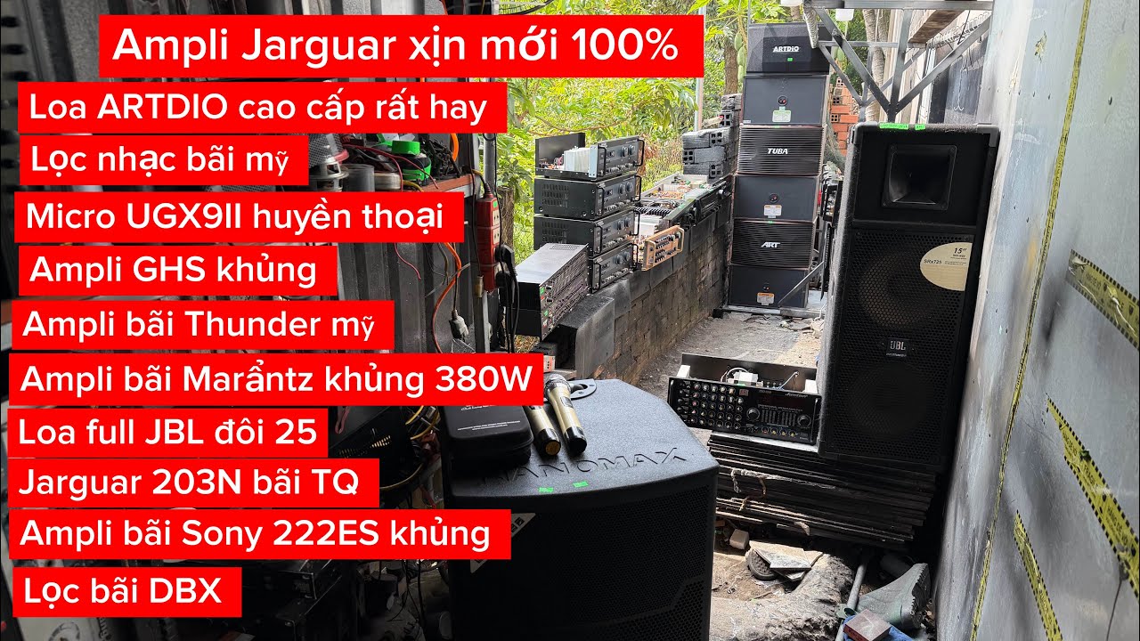Loa ampli micro chuyên karaoke gia đình thanh lý mỗi ngày. Lô ampli Jarguar xịn mới 100% rất hay 