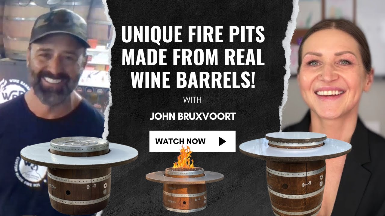 Unique Fire Pits Made From Real Wine Barrels!
