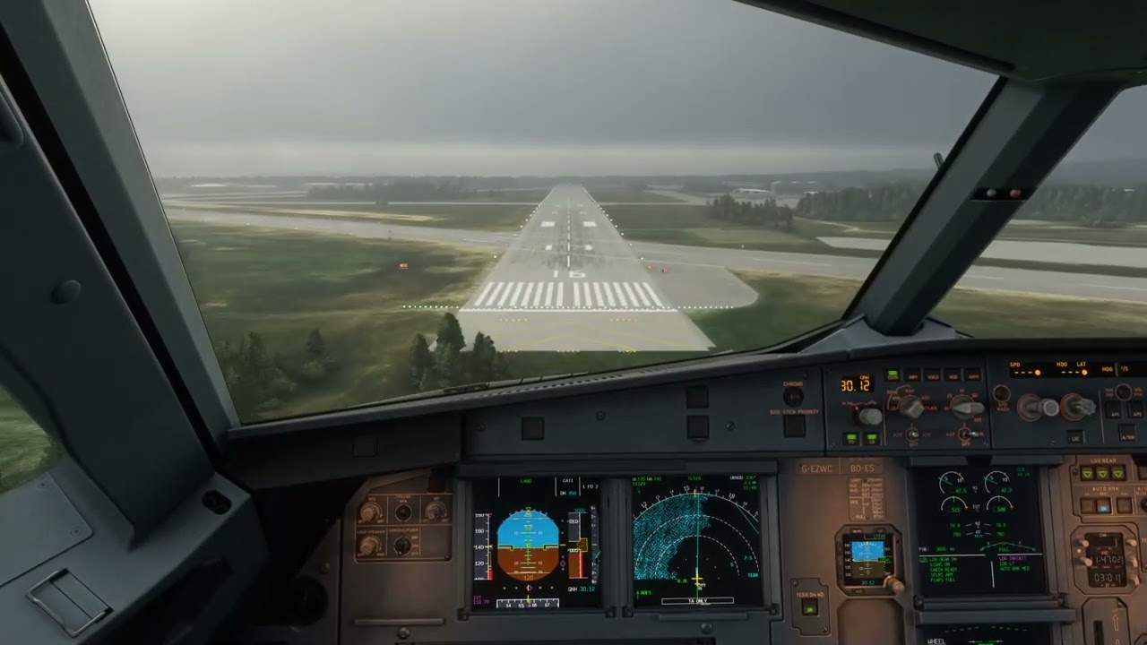Fenix A320 Landing at St. John's International Airport CYYT #shorts