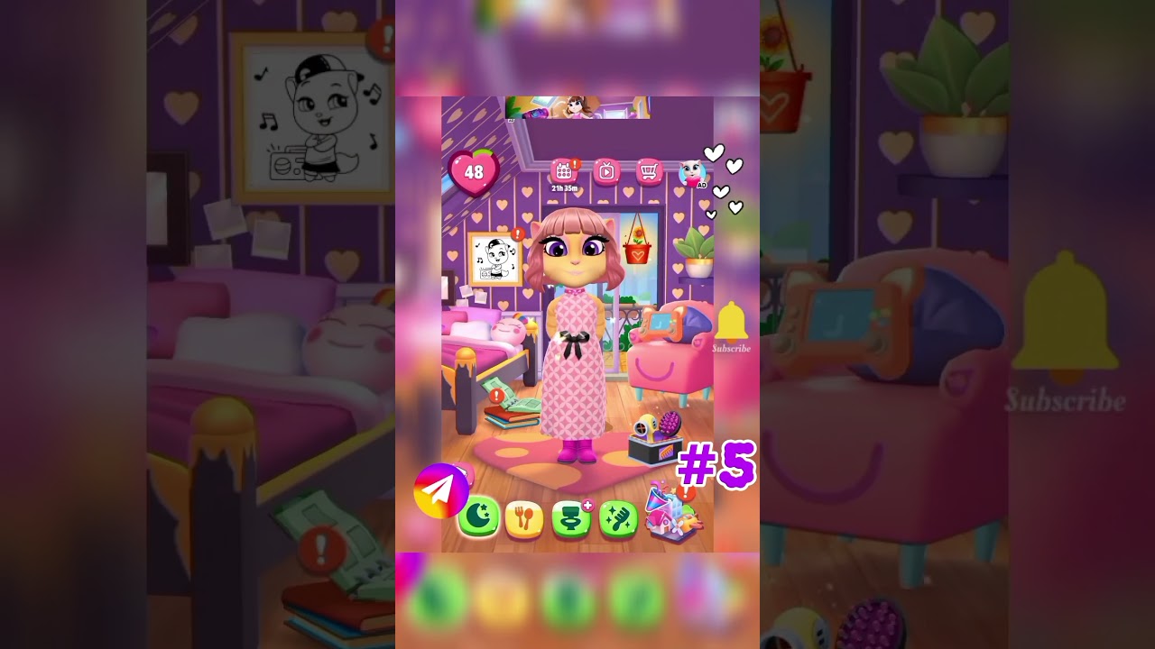 Myangela2 new outfit makeover #games #mytalkingangela2 #gameplay #mytalkingangela