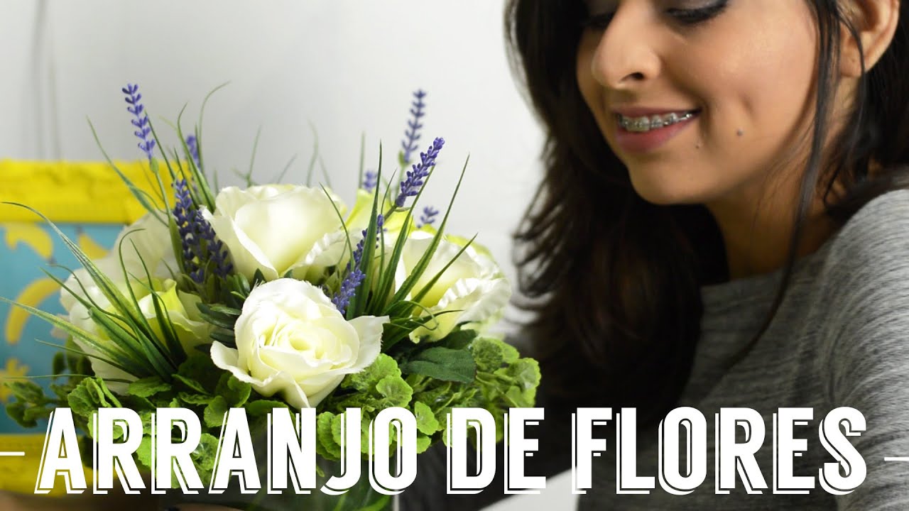 Como montar um arranjo de flores artificiais - DIY