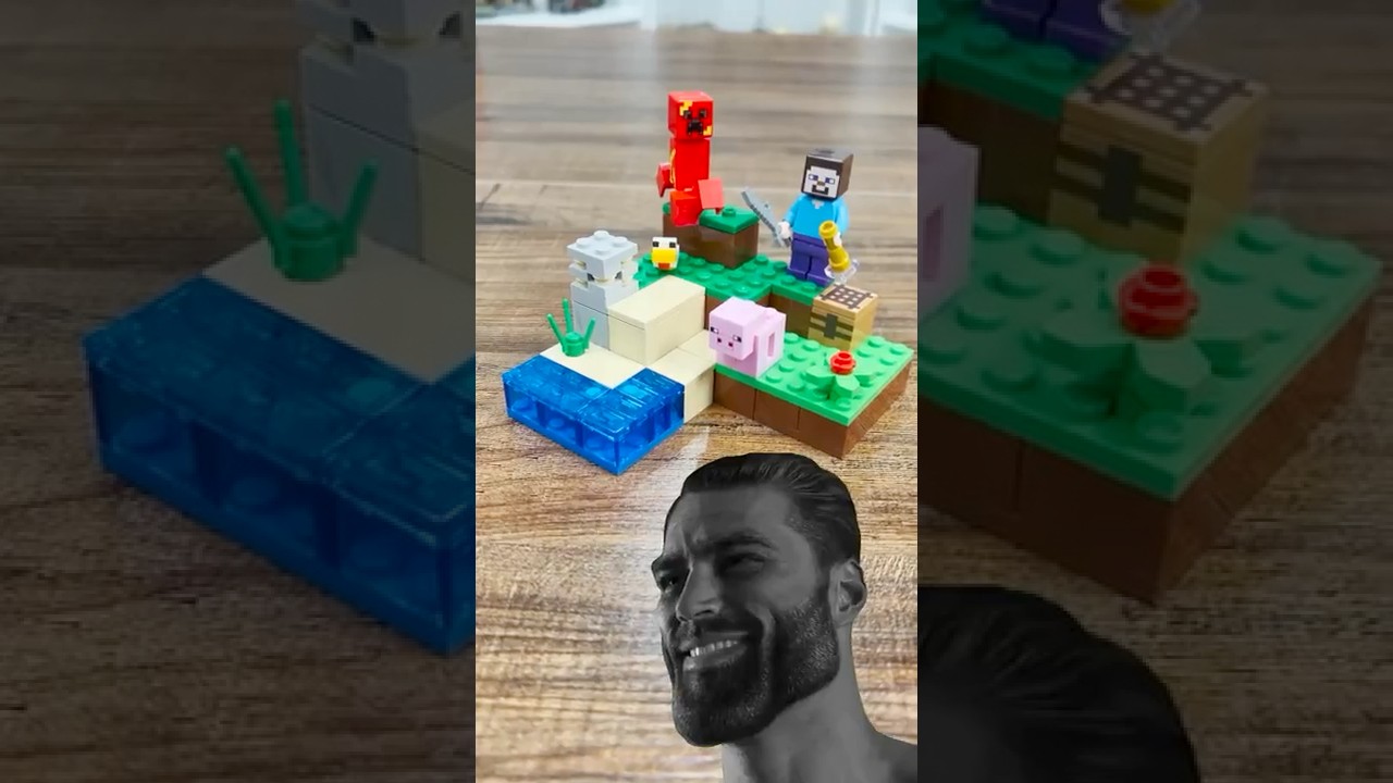 Я починил набор LEGO Minecraft...