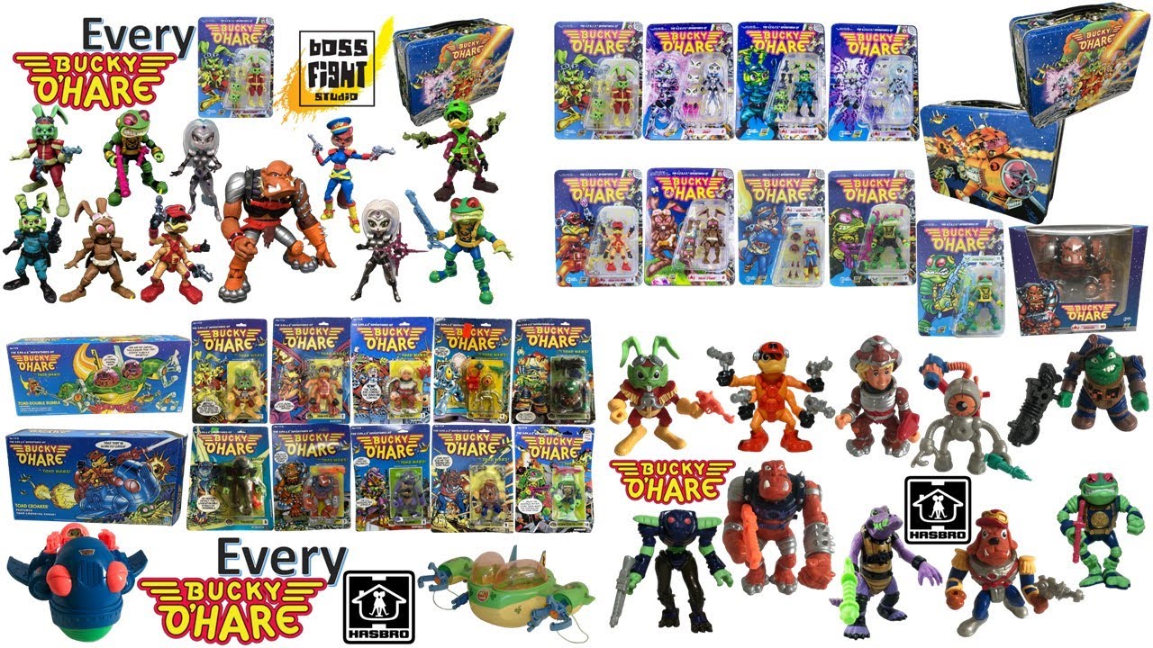Every Hasbro 1990 and Boss Fight Studio Bucky O'hare Comparison List plus unproduced Toys