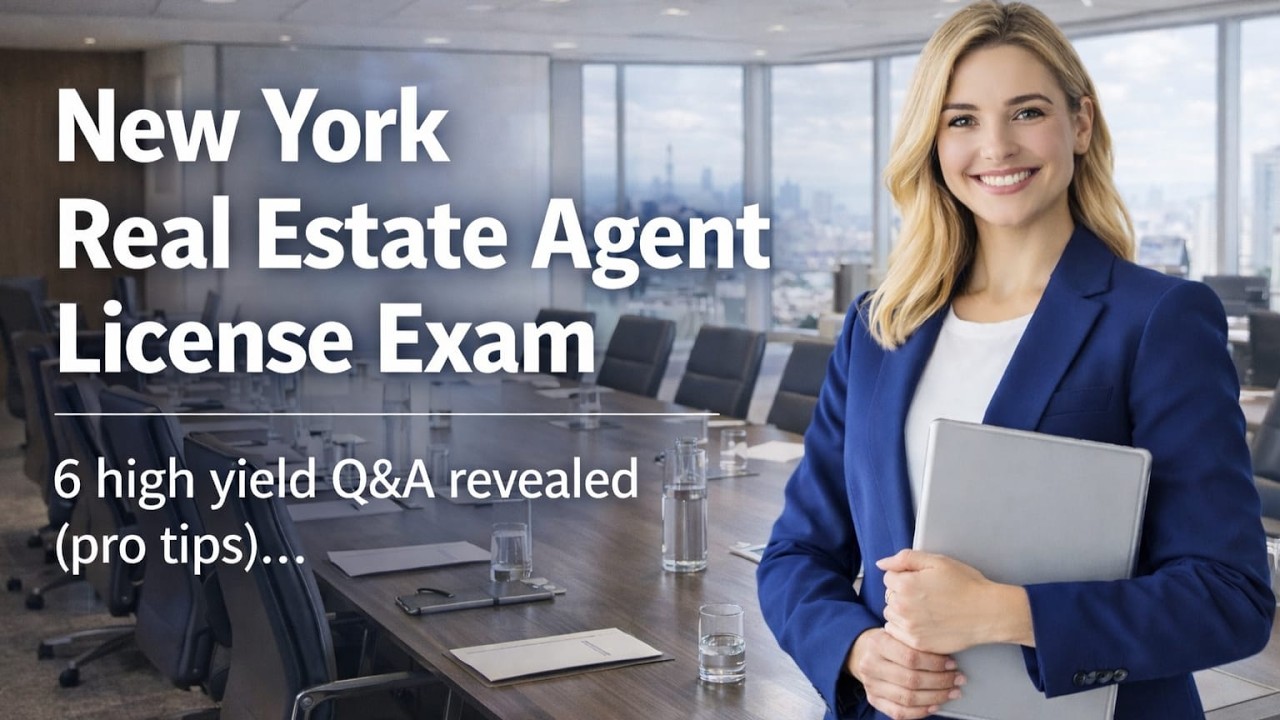 New York Real Estate Broker License Exam High-Yield Practice Questions & Pro Tips #realestate