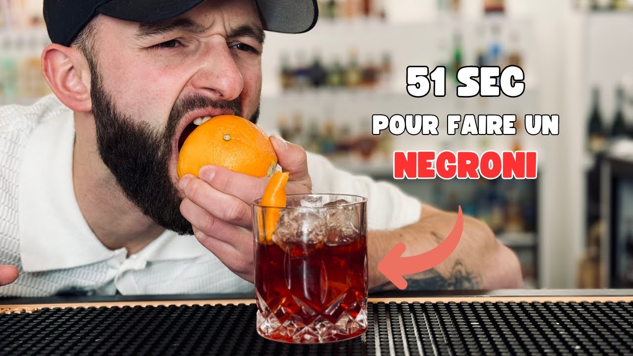 Comment faire un Negroni ? (La recette d'un cocktail CLASSIQUE et FACILE)