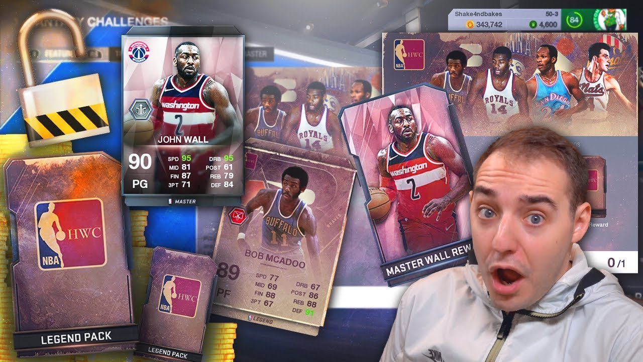 NBA Live 18 Ultimate Team LEGEND PACKS RETURN! CAN WE GET THE BIG O? JOHN WALL MASTER COMPLETED!