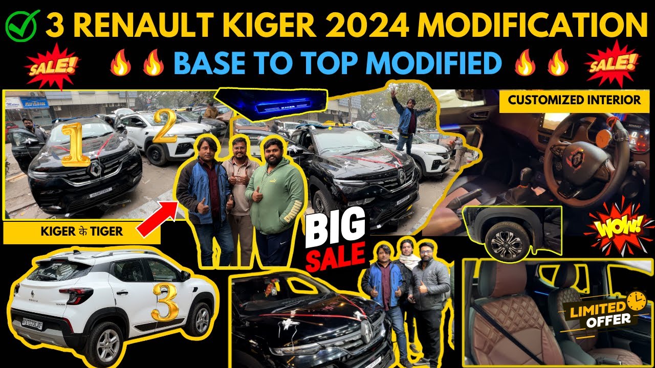 😍2024 Renault kiger modified || ✅Base To Top Modification || ✅ SALE SALE #renault  #kiger #modified
