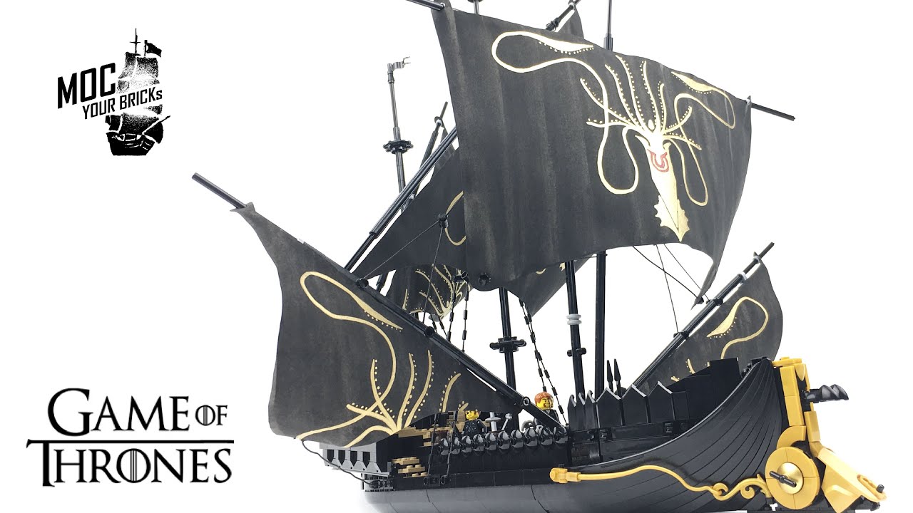 Lego pirate ship MOC : Silence, Euron Greyjoy's flagship, GOT 360 Degree.