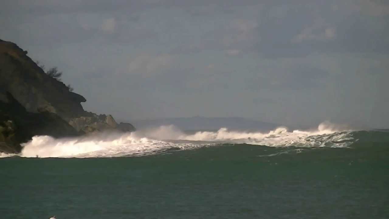 Olas Bahía de la Concha San Sebastián.