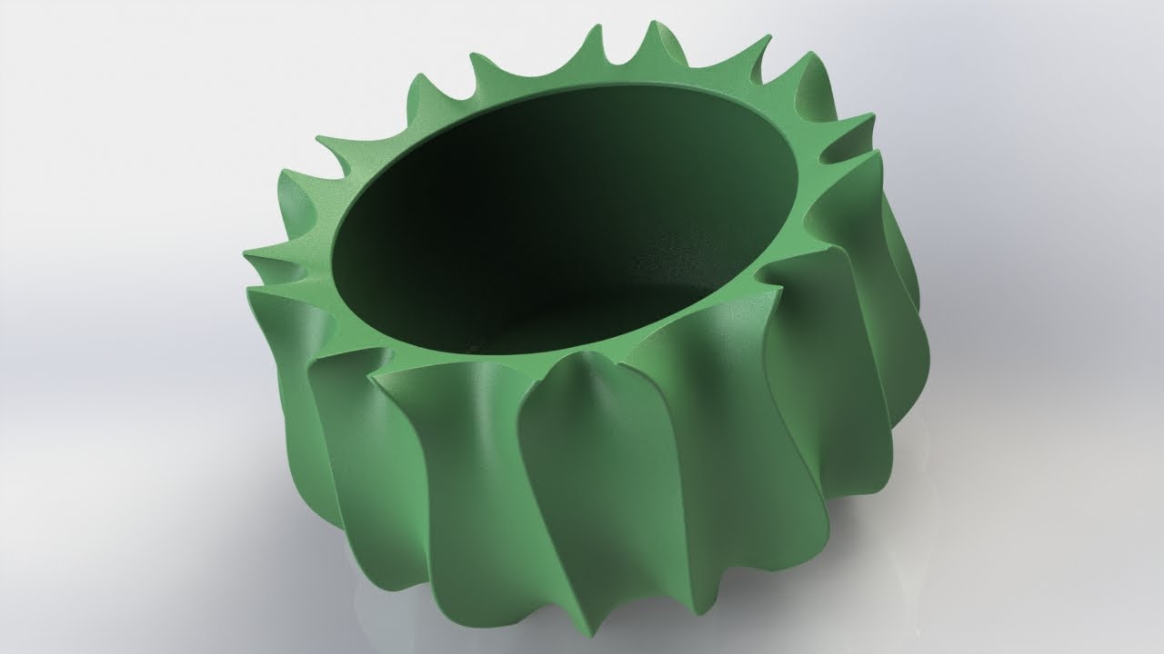 Solidworks: plant pot (9)