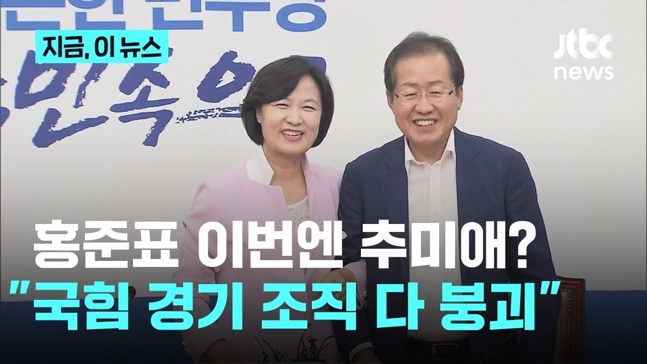 김부겸 지지 홍준표, 추미애 당선 질문에 