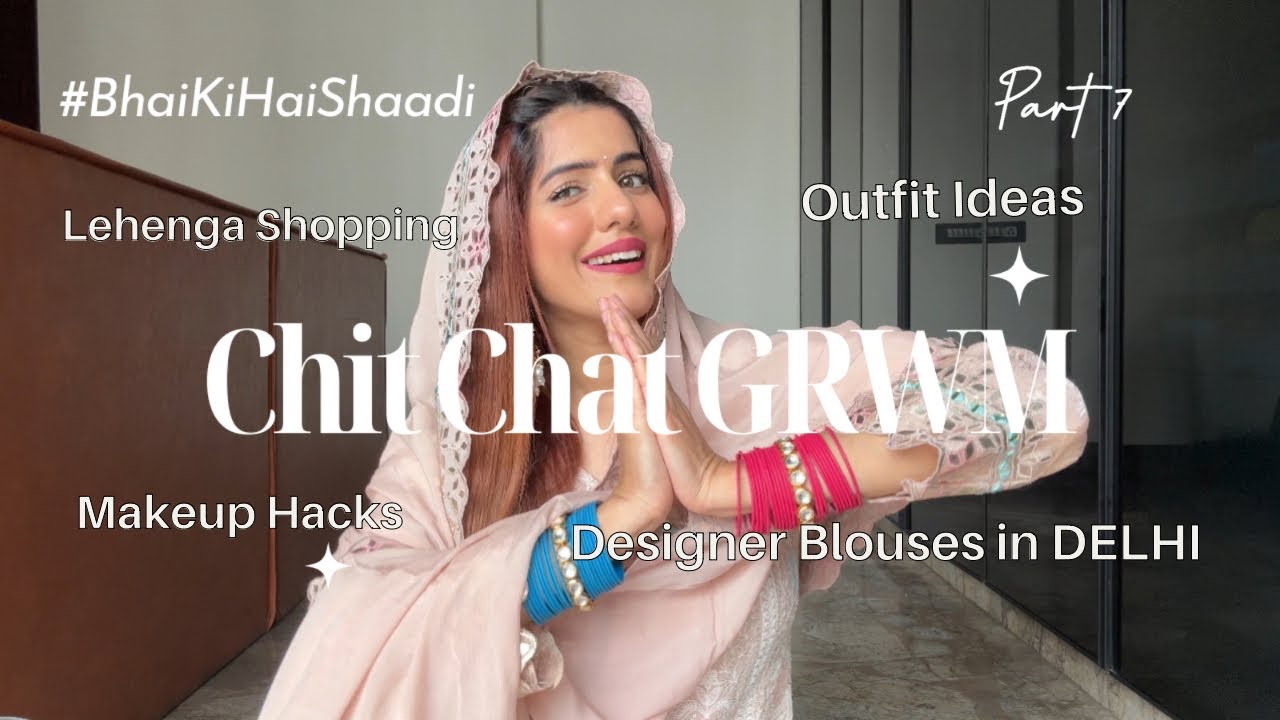 Taking FIRST WEDDING INVITATION CARD to Gurudware | Chit Chat GRWM | Wedding shopping in Delhi 🛍️🛒