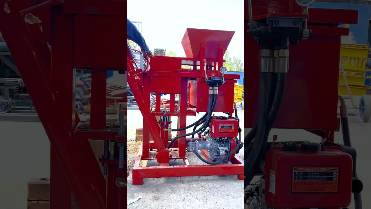 organic brick machine for semi auto hydraulic interlocking brick, presse brique ecologique
